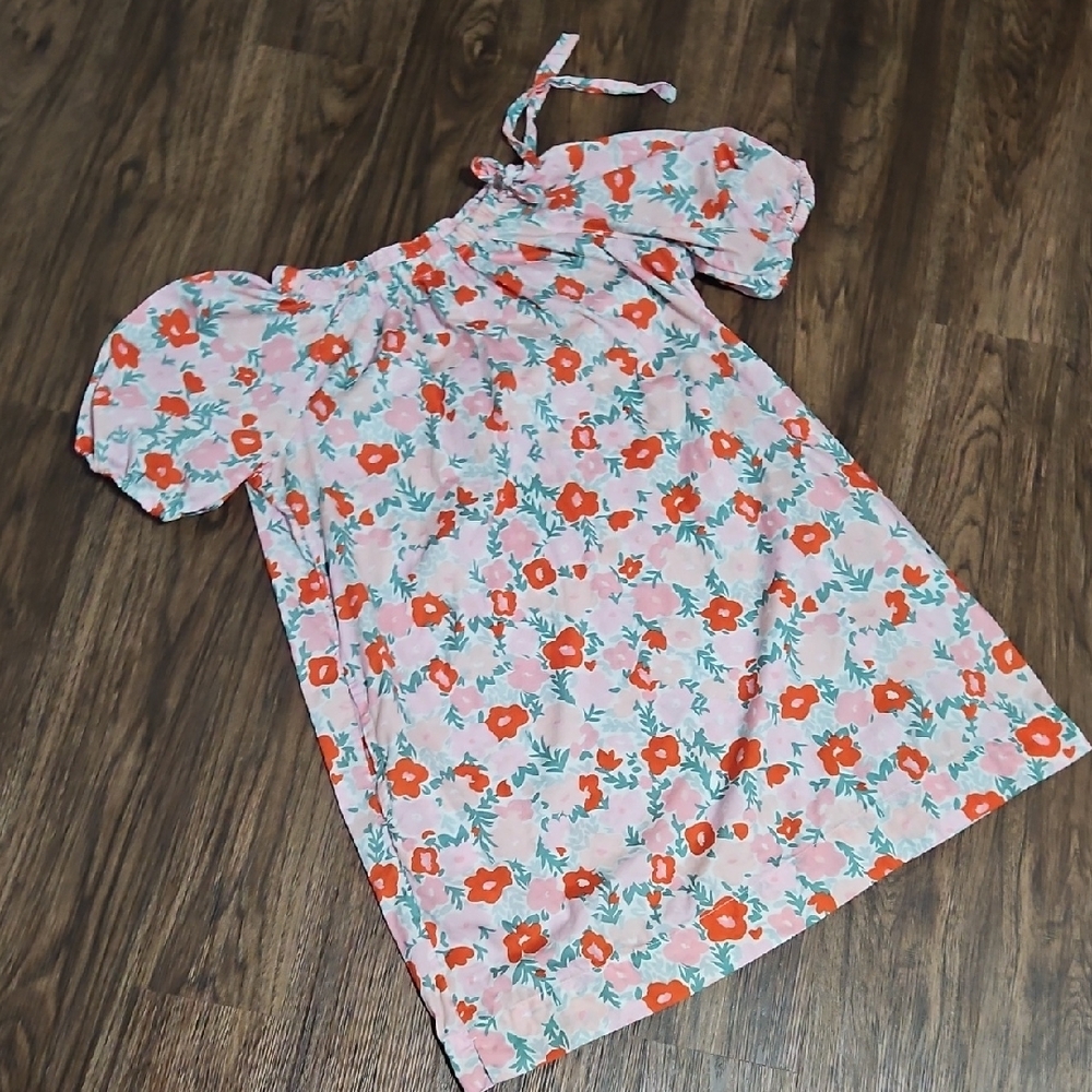 Free Assembly Floral Puff Sleeve Mini Dress Women's Medium